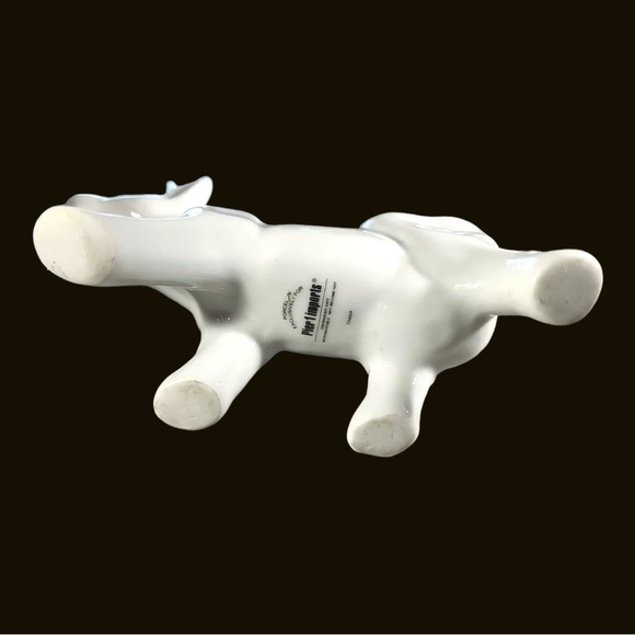 Pier 1 Imports Porcelain White Cow Creamer Cream or Milk Breakfast Serving Dish - Picture 6 of 7